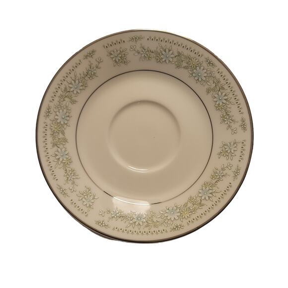 Noritake Ivory China Pattern Lexine 7007 Set of Four Saucers Vintage - Picture 2 of 8